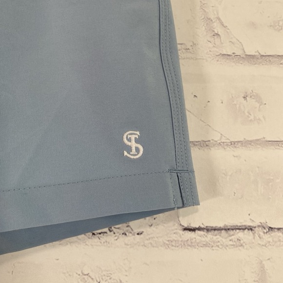 Todd Snyder Swim Trunks Men's Size Large Elastic Waist 5" Inseam Beach Blue NWT - Picture 4 of 9